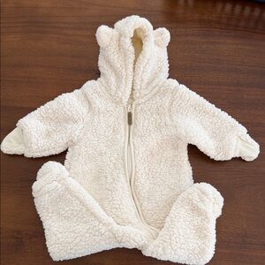 H&M Cream Sherpa Kids Footie